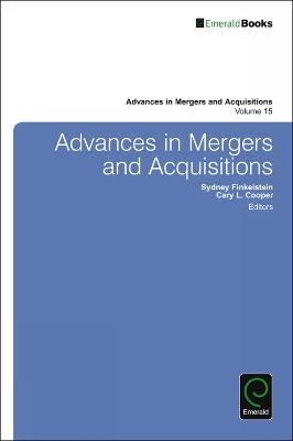 Book cover for Advances in Mergers and Acquisitions
