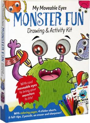 Book cover for My Moveable Eyes Monster Fun Drawing and Activity Book