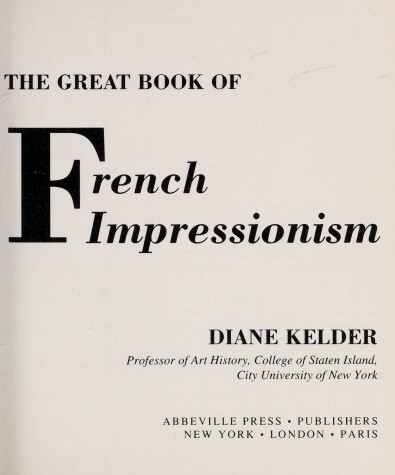 Cover of The Great Book of French Impressionism