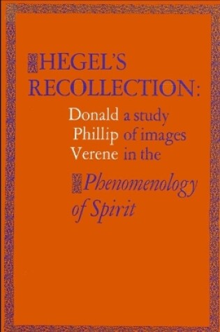 Cover of Hegel's Recollection