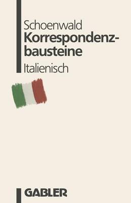 Book cover for Korrespondenzbausteine Italienisch