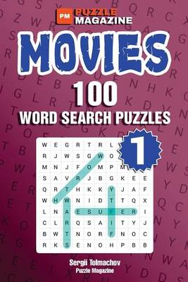 Book cover for Movies - 100 Word Search Puzzles (Volume 1)