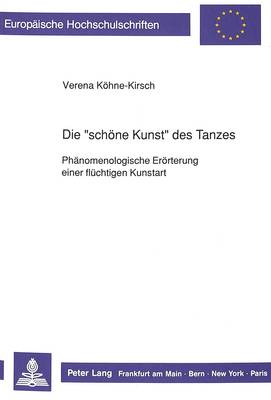 Book cover for Die -Schoene Kunst- Des Tanzes