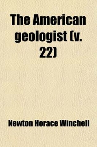 Cover of The American Geologist Volume 22