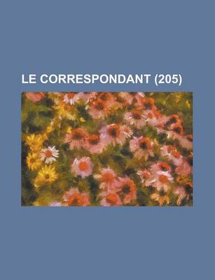 Book cover for Le Correspondant (205)