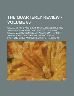 Book cover for The Quarterly Review (Volume 88)