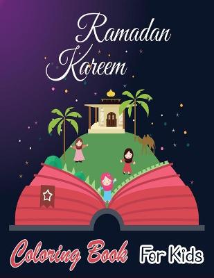Book cover for Ramadan coloring book for kids