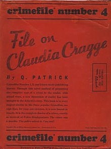 Book cover for File on Claudia Cragge