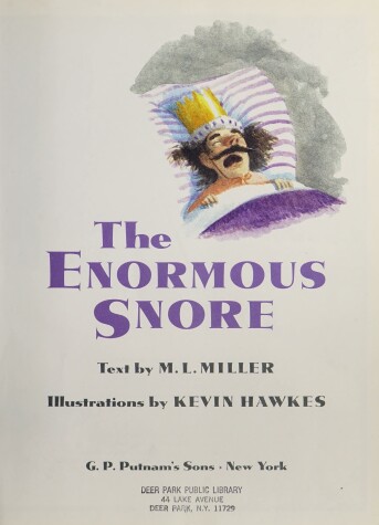 Book cover for The Enormous Snore