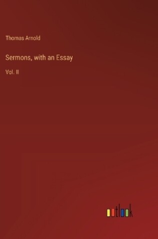 Cover of Sermons, with an Essay