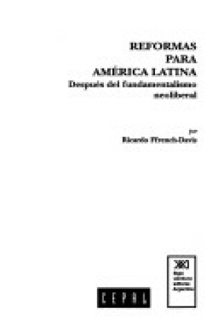 Cover of Reformas Para America Latina