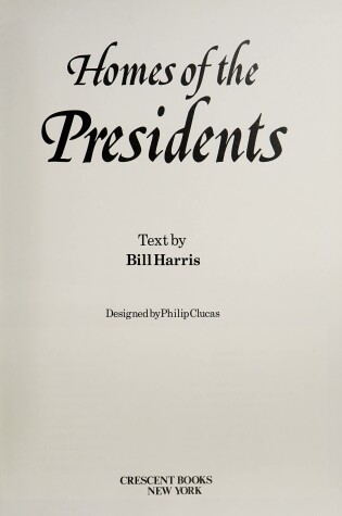 Cover of Homes of the Presidents