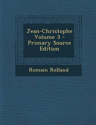 Book cover for Jean-Christophe Volume 3