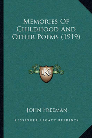 Cover of Memories of Childhood and Other Poems (1919)