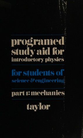 Book cover for Programmed Study Aid for Introductory Physics