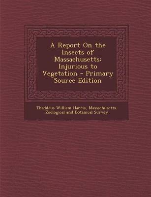 Book cover for A Report on the Insects of Massachusetts