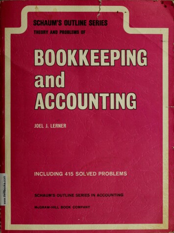 Cover of Schaum's Outline of Theory and Problems of Bookkeeping and Accounting