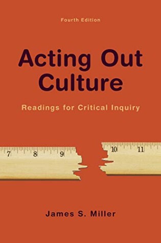 Cover of Acting Out Culture