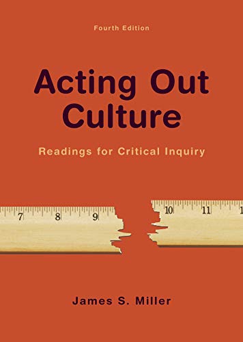 Book cover for Acting Out Culture