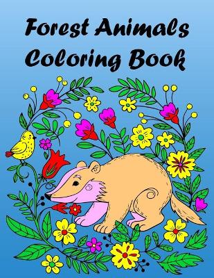 Book cover for Forest Animals Coloring Book