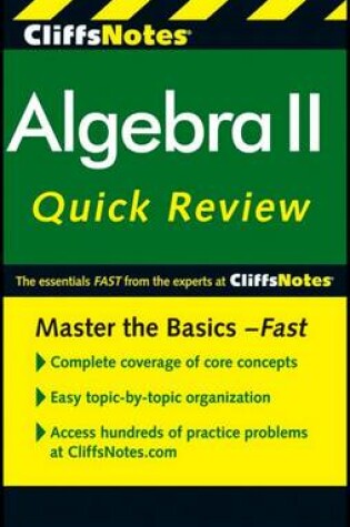 Cover of CliffsNotes Algebra II QuickReview