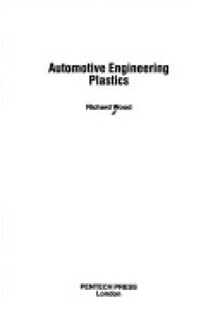 Cover of Automotive Engineering Plastics