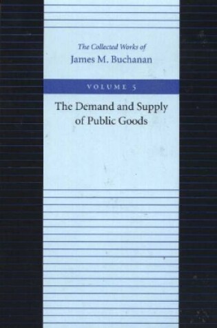 Cover of Demand & Supply of Public Goods