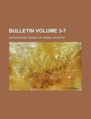 Book cover for Bulletin Volume 3-7