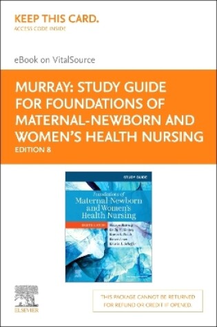 Cover of Study Guide for Foundations of Maternal-Newborn and Women's Health Nursing - Elsevier eBook on Vitalsource (Retal Access Card)