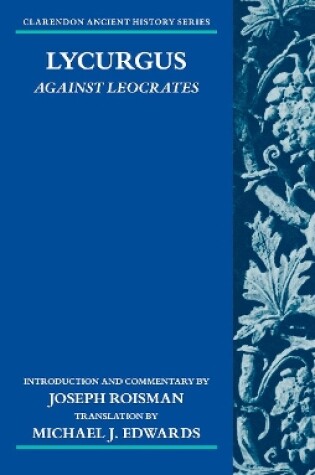 Cover of Lycurgus: Against Leocrates