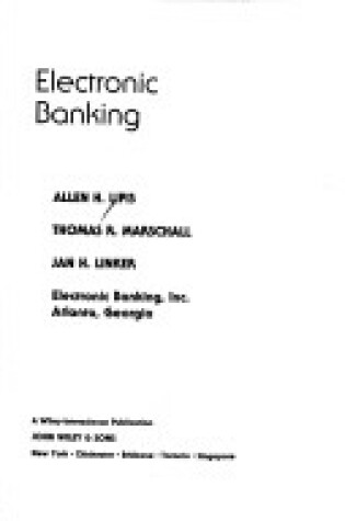 Cover of Electronic Banking