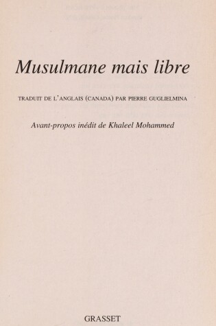 Cover of Musulmane Mais Libre