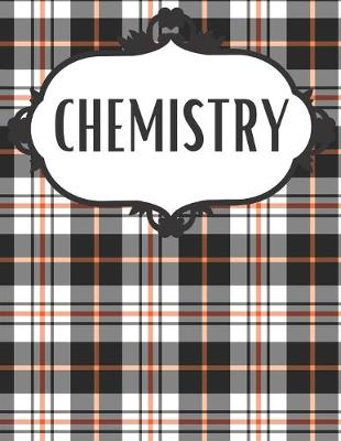 Book cover for Halloween Plaid Chemistry Notebook