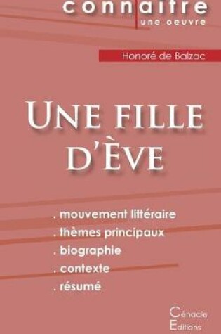 Cover of Fiche de lecture Une fille d'Eve de Balzac (Analyse litteraire de reference et resume complet)