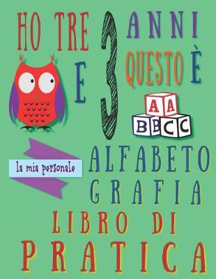 Book cover for Ho tre 3 anni e questo è la mia personale alfabeto grafia libro di pratica