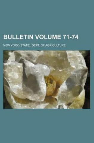 Cover of Bulletin Volume 71-74