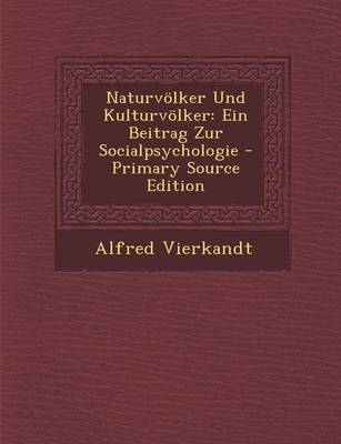 Book cover for Naturvolker Und Kulturvolker