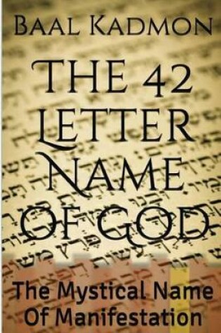 Cover of The 42 Letter Name of God