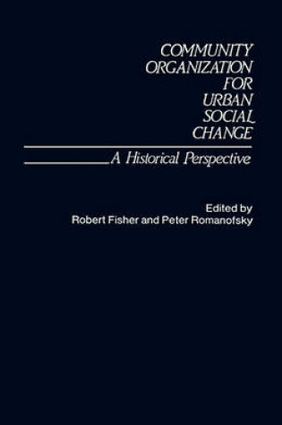 Cover of Community Organization for Urban Social Change