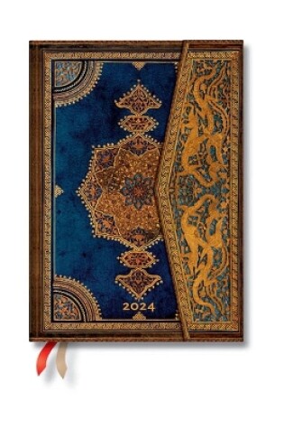 Cover of Safavid Indigo (Safavid Binding Art) Midi Verso 12-month Dayplanner 2024