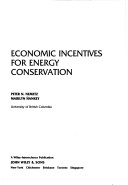 Book cover for Economic Incentives for Energy Conservation