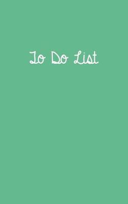 Book cover for To Do List Mint Green