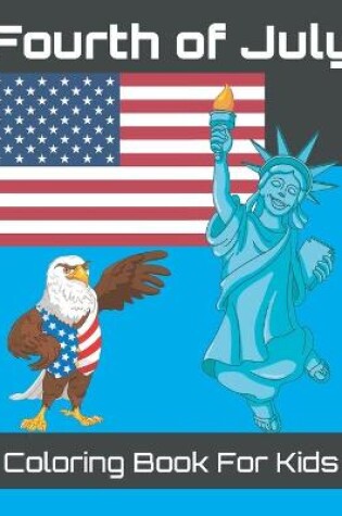 Cover of Fourth of july coloring book for kids