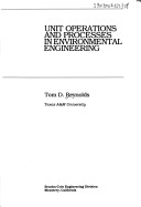 Book cover for Unit Operations and Processes in Environmental Engineering