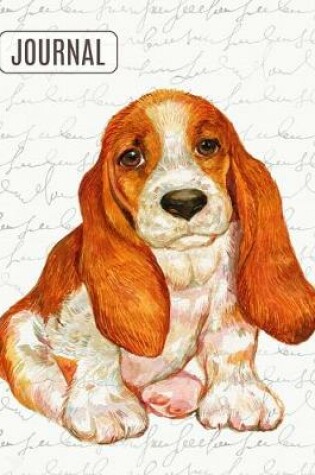 Cover of Big Fat Bullet Style Journal Notebook Cute Basset Hound