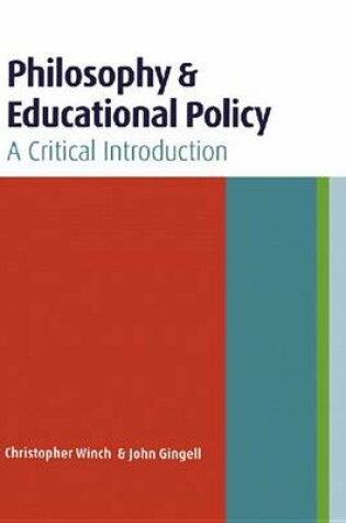 Cover of Philosophy and Educational Policy