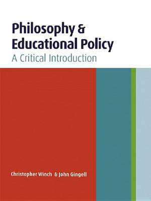 Book cover for Philosophy and Educational Policy
