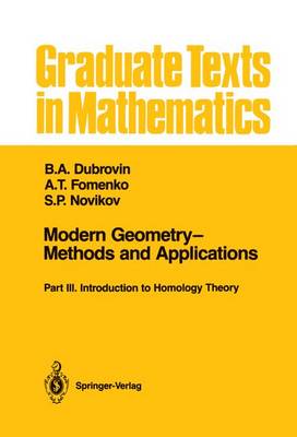 Book cover for Modern Geometry-Methods and Applications