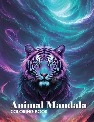 Book cover for Animal Mandala Coloring Book