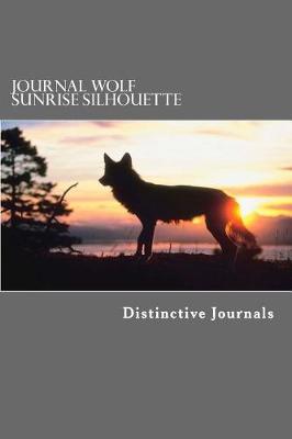 Book cover for Journal Wolf Sunrise Silhouette